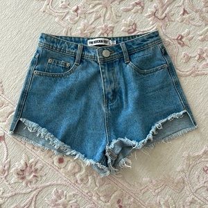 Denim shorts